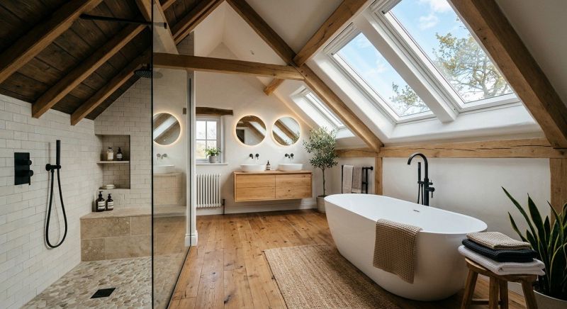 Attic Bathroom Remodeling in Coweta County, GA