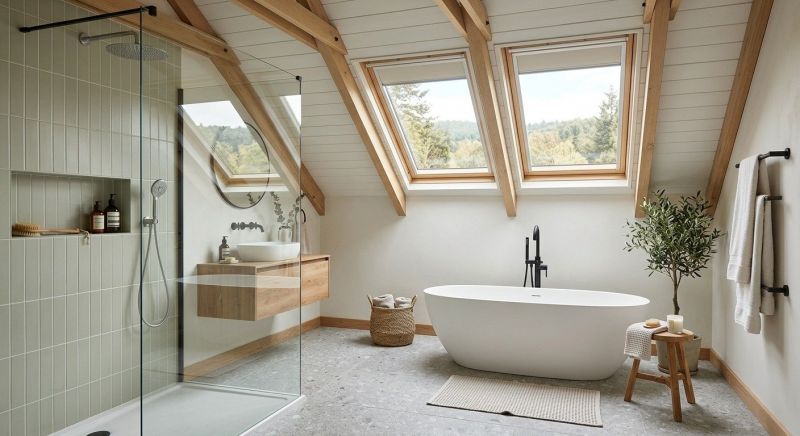 Attic Bathroom Remodeling in Coweta County, GA